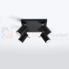 Lampa sufitowa spot plafon 4xGU10 Ring 4 czarny SL.0094 perfektmarket.webp