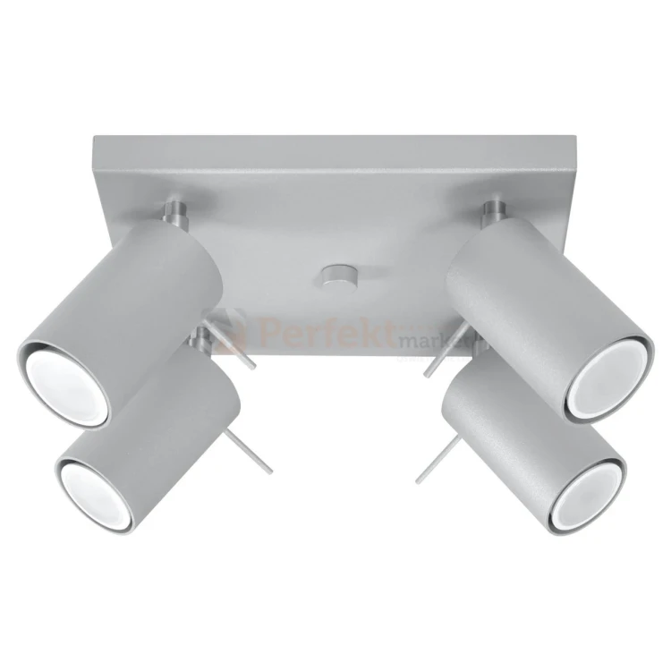 Lampa sufitowa spot plafon 4xGU10 Ring 4 szary SL.0452 perfektmarket 2.webp