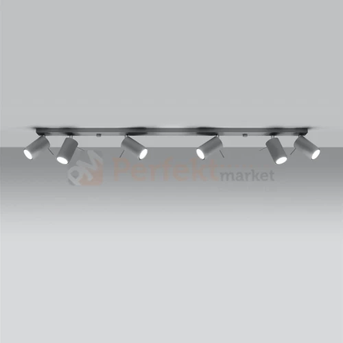 Lampa sufitowa spot listwa kierunkowa RING 6L szara SL.0454 Sollux perfektmarket 1.webp