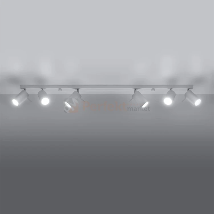 Lampa sufitowa spot listwa kierunkowa RING 6L biała SL.0333 Sollux perfektmarket 1.webp