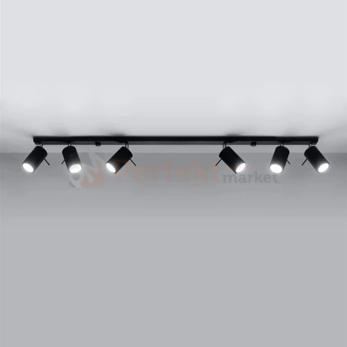 Lampa sufitowa spot listwa kierunkowa RING 6L czarna SL.0334 Sollux perfektmarket 1.webp