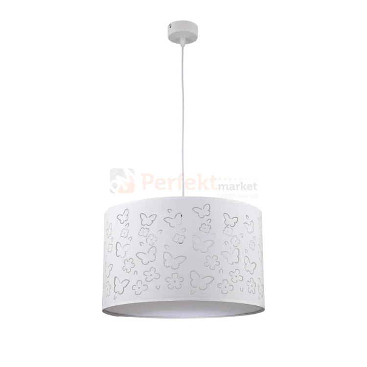 Lampa wisząca dziecięca Flowers 1xE27 biała LP-686-1P perfektmarket.webp