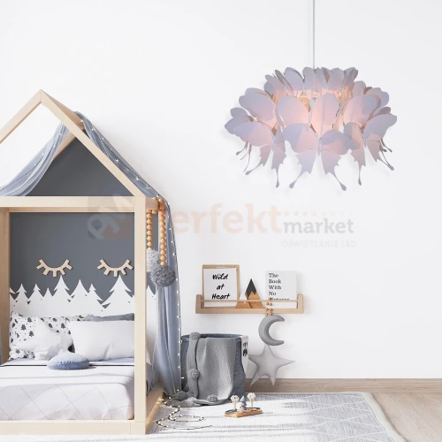 Lampa wisząca dziecięca Farfalla 1xE27 różowa LP-MD088-3439A 1P RÓŻOWY perfektmarket 1.webp
