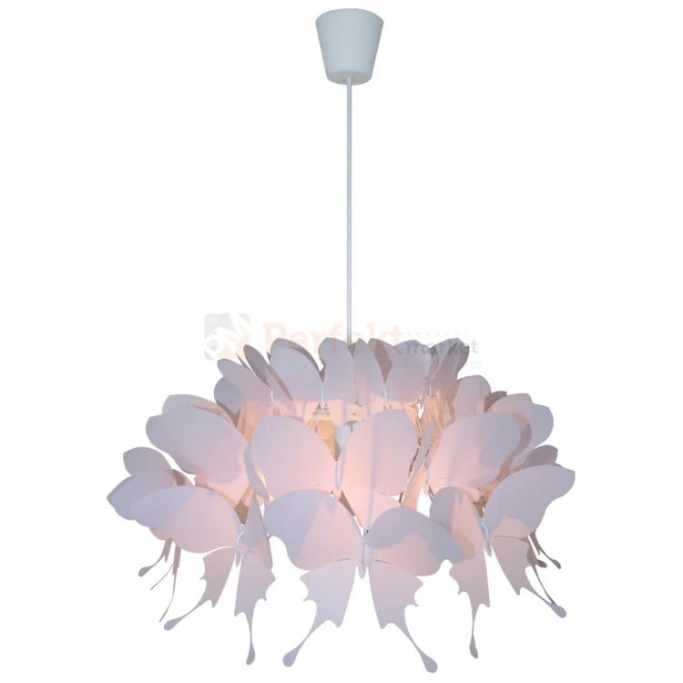 Lampa wisząca dziecięca Farfalla 1xE27 różowa LP-MD088-3439A 1P RÓŻOWY perfektmarket.webp