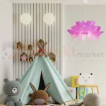 Lampa wisząca dziecięca Farfalla 1xE27 ciemny róż LP-3439 1P dark pink perfektmarket 2.webp
