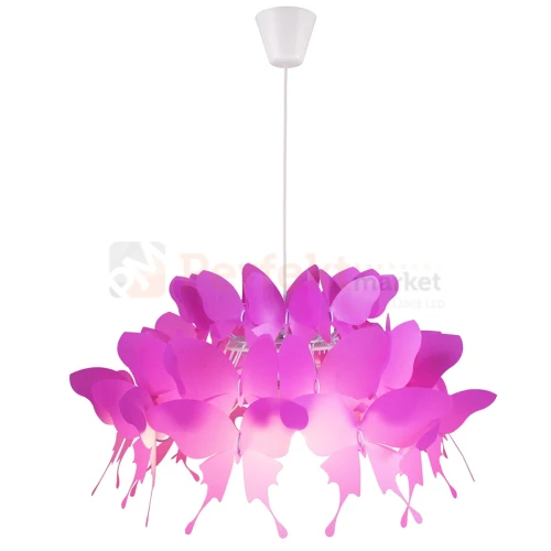 Lampa wisząca dziecięca Farfalla 1xE27 ciemny róż LP-3439 1P dark pink perfektmarket.webp