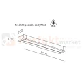 Kinkiet łazienkowy LED IP44 DENVER biały LP-1174 1W WH wymiary perfektmarket.webp