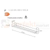 Kinkiet łazienkowy LED IP44 CARGO reguowany biały LP-1173 1W 20W WH  wymiary perfektmarket.webp