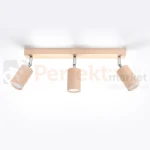Plafon BERG 3 oprawa regulowana spot naturalne drewno SL.0703 Sollux perfektmarket.webp