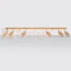 Plafon BERG 6 oprawa regulowana spot naturalne drewno SL.1043 Sollux perfektmarket.webp