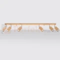 Plafon BERG 6 oprawa regulowana spot naturalne drewno SL.1043 Sollux perfektmarket.webp