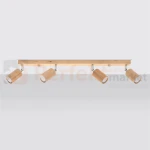 Plafon BERG 4 oprawa regulowana spot naturalne drewno SL.1042 Sollux perfektmarket.webp