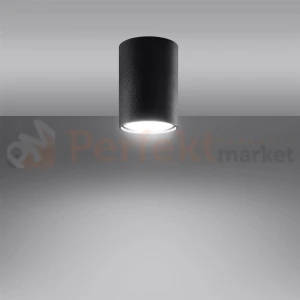 Plafon oprawa downlight natynkowa LAGOS 10 cm czarny SL.1000 Sollux