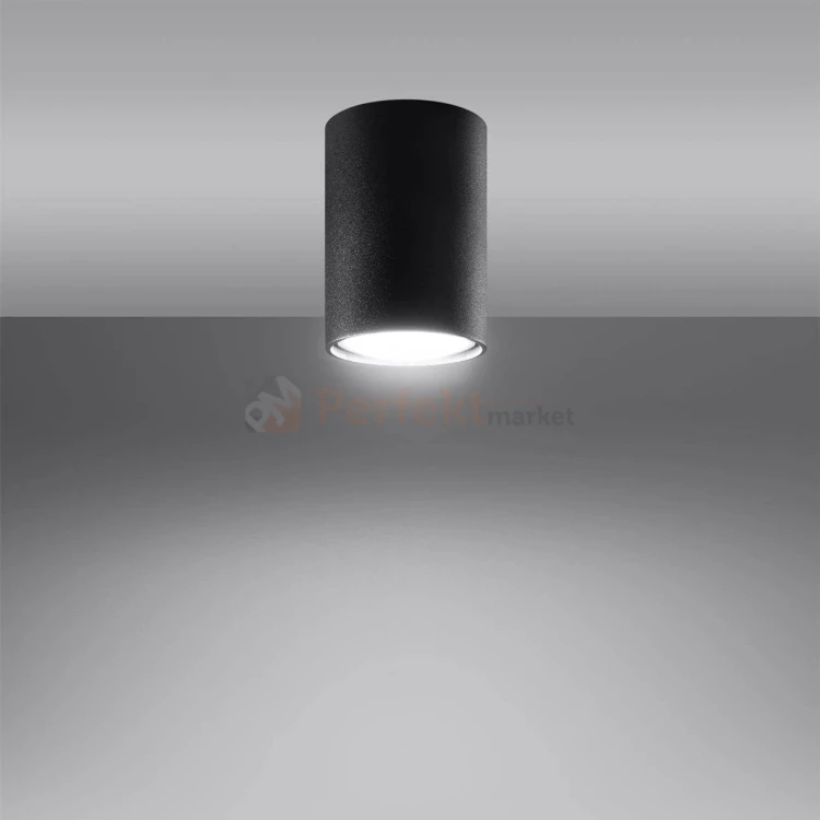 Plafon oprawa downlight natynkowa LAGOS 10 cm czarny SL.1000 Sollux perfektmarket.webp