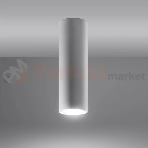 Nowoczesna lampa sufitowa spot walec Lagos 20 cm biały SL.0997 Sollux