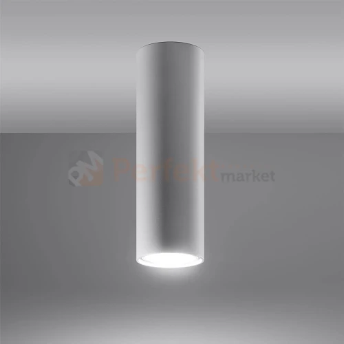 Nowoczesna lampa sufitowa spot walec Lagos 20 cm biały SL.0997 Sollux perfektmarket.webp