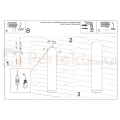 Nowoczesna lampa sufitowa spot walec Lagos 30 cm schemat montażu Sollux perfektmarket.webp