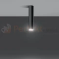 Nowoczesna lampa sufitowa spot walec Lagos 30 cm czarny SL.0436 Sollux 1 perfektmarket.webp