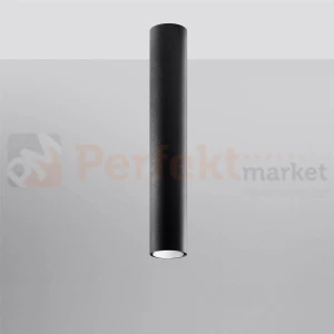 Nowoczesna lampa sufitowa spot walec Lagos 40 cm czarny SL.1002 Sollux