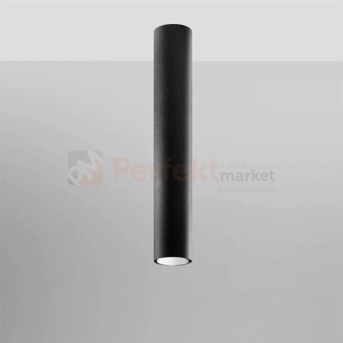 Nowoczesna lampa sufitowa spot walec Lagos 40 cm czarny SL.1002 Sollux perfektmarket.webp