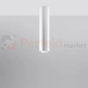Nowoczesna lampa sufitowa spot walec Lagos 40 cm biały SL.0998 Sollux