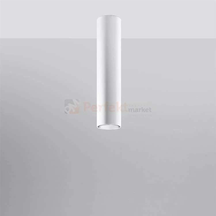 Nowoczesna lampa sufitowa spot walec Lagos 40 cm biały SL.0998 Sollux perfektmarket.webp