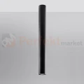 Nowoczesna lampa sufitowa spot walec Lagos 60 cm czarny SL.1003 Sollux perfektmarket.webp