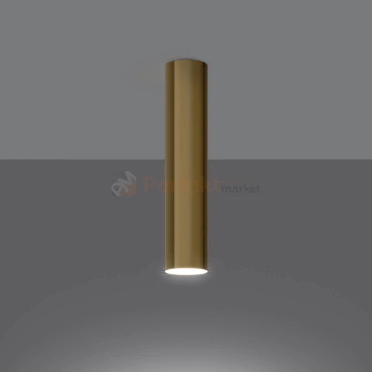 Nowoczesna lampa sufitowa spot walec Lagos 30 cm złot połysk SL.1203 Sollux 1 perfektmarket.webp