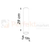 Oprawa sufitowa downlight LOOPEZ tuba czarno złota  SL.0951 Sollux wymiary perfektmarket.webp