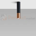 Oprawa sufitowa downlight LOOPEZ tuba czarny miedź SL.0945 Sollux perfektmarket.webp