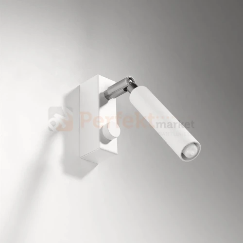 Oprawa ścienno sufitowa EYETECH 1 slim regulowana biały SL.0902 Sollux perfektmarket.webp