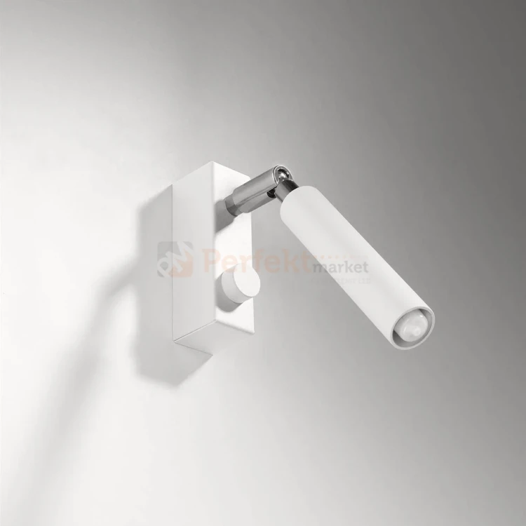 Oprawa ścienno sufitowa EYETECH 1 slim regulowana biały SL.0902 Sollux perfektmarket.webp