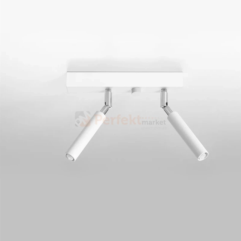Oprawa ścienno sufitowa EYETECH 1 slim regulowana biały SL.0902 Sollux aranżacja perfektmarket.webp