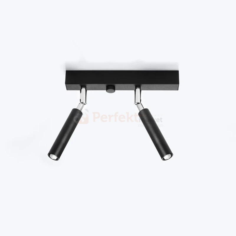 Oprawa ścienno sufitowa EYETECH 1 slim regulowana czarna SL.0897 Sollux aranżacja perfektmarket.webp