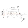 Oprawa sufitowa EYETECH 3 slim regulowany spot wymiary Sollux perfektmarket.webp