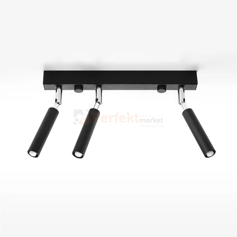 Oprawa ścienno sufitowa EYETECH 1 slim regulowana czarna SL.0897 Sollux aranżacja perfektmarket.webp