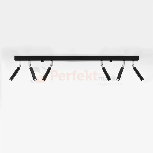 Oprawa sufitowa regulowana spot na listwie EYETECH 6 czarna SL.0901 Sollux 1 perfektmarket.webp