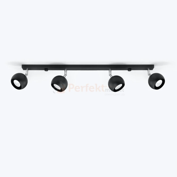 Lampa sufitowa kierunkowa reflektorki Oculare 4L czarne SL.0447 Sollux 1 perfektmarket.webp