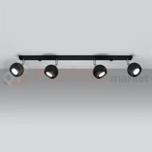 Lampa sufitowa kierunkowa reflektorki Oculare 4L czarne SL.0447 Sollux