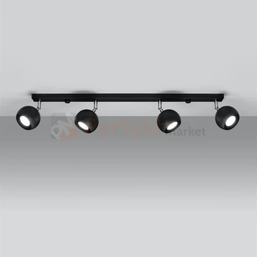 Lampa sufitowa kierunkowa reflektorki Oculare 4L czarne SL.0447 Sollux perfektmarket.webp