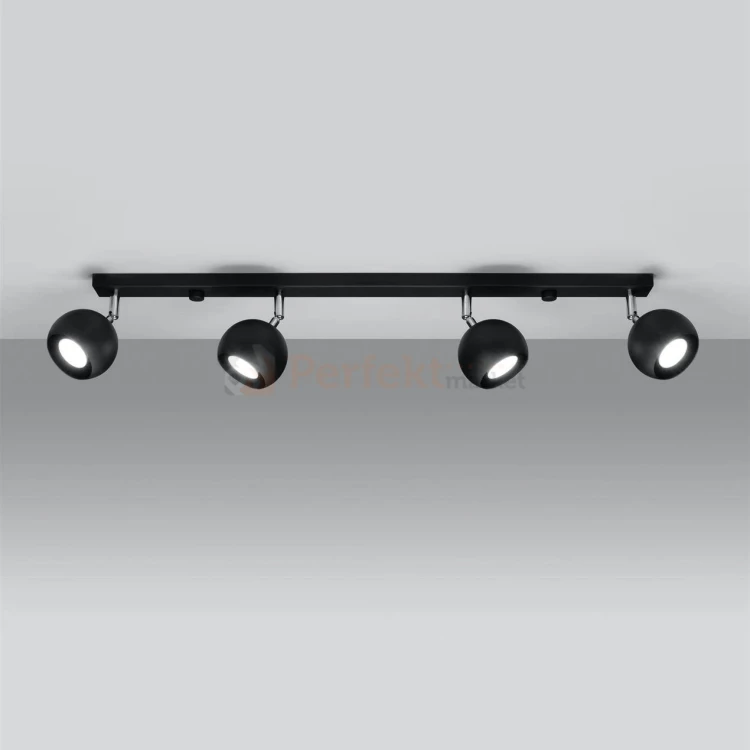Lampa sufitowa kierunkowa reflektorki Oculare 4L czarne SL.0447 Sollux perfektmarket.webp