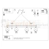 Lampa sufitowa kierunkowa reflektorki Oculare 4L montaż Sollux perfektmarket.webp