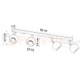 Lampa sufitowa kierunkowa reflektorki Oculare 4L wymiary Sollux perfektmarket.webp