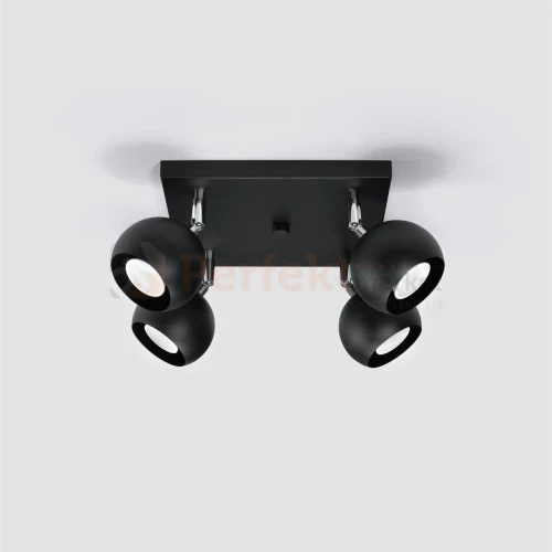 Nowoczesna lampa sufitowa kierunkowa plafon Oculare 4 czarny SL.0446 Sollux perfektmarket.webp