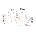 Nowoczesna lampa sufitowa kierunkowa plafon Oculare 4 wymiary Sollux perfektmarket.webp