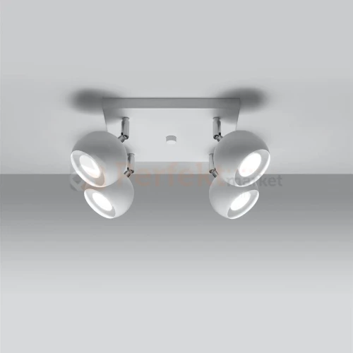 Nowoczesna lampa sufitowa kierunkowa plafon Oculare 4 biały SL.0440 Sollux 1 perfektmarket.webp