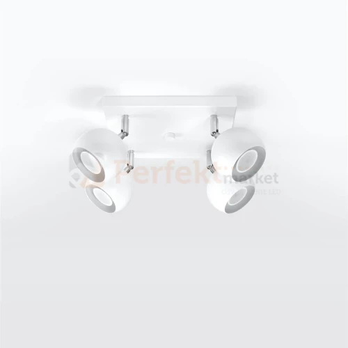 Nowoczesna lampa sufitowa kierunkowa plafon Oculare 4 biały SL.0440 Sollux perfektmarket.webp