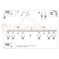 lampa sufitowa kierunkowa listwa reflektorki Oculare 6L montaż Sollux perfektmarket.webp