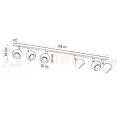 lampa sufitowa kierunkowa listwa reflektorki Oculare 6L wymiary Sollux perfektmarket.webp