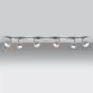 Nowoczesna lampa sufitowa kierunkowa listwa Oculare 6L biała SL.0442 Sollux